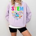 STEM Science Technology Engineering Math Teacher Comfort Colors Sweatshirt Orchid STEM Science Technology Engineering Math Teacher Comfort Colors Sweatshirt Orchid
