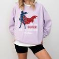 This Is My Super ESL Teacher Costume Lazy Halloween Comfort Colors Sweatshirt Orchid This Is My Super ESL Teacher Costume Lazy Halloween Comfort Colors Sweatshirt Orchid