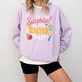Surprise I'm Your Teacher Today Comfort Colors Sweatshirt Orchid