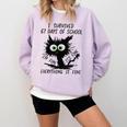 I Survived 67 Days Of School Teachers Students Humor Comfort Colors Sweatshirt Orchid I Survived 67 Days Of School Teachers Students Humor Comfort Colors Sweatshirt Orchid