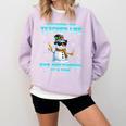 Surviving The Teacher Life Pjs Pajamas Christmas Xmas Teache Comfort Colors Sweatshirt Orchid
