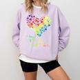 It Takes A Big Heart To Shape Little Minds Teacher Student Men Women Kids Comfort Colors Sweatshirt Orchid