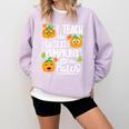 I Teach The Cutest Pumpkins In The Patch Teacher Comfort Colors Sweatshirt Orchid I Teach The Cutest Pumpkins In The Patch Teacher Comfort Colors Sweatshirt Orchid
