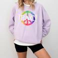 Teach Peace For Teachers And Educators Counselor Comfort Colors Sweatshirt Orchid Teach Peace For Teachers And Educators Counselor Comfort Colors Sweatshirt Orchid