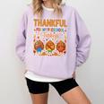 Teach Thanksgiving Teacher Thankful For My Preschool Turkeys Comfort Colors Sweatshirt Orchid Teach Thanksgiving Teacher Thankful For My Preschool Turkeys Comfort Colors Sweatshirt Orchid