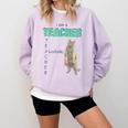 I Am A Teacher Alcoholic Cat Beer Feline Men Women Comfort Colors Sweatshirt Orchid I Am A Teacher Alcoholic Cat Beer Feline Men Women Comfort Colors Sweatshirt Orchid