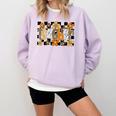 Teacher Appreciation Boho Floral Leopard Checkered Comfort Colors Sweatshirt Orchid Teacher Appreciation Boho Floral Leopard Checkered Comfort Colors Sweatshirt Orchid