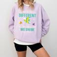 Teacher We All Different But In This Class We Swim Together Comfort Colors Sweatshirt Orchid Teacher We All Different But In This Class We Swim Together Comfort Colors Sweatshirt Orchid