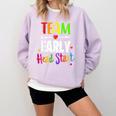 Teacher Early Childhood Education Preschool Head Start Crew Comfort Colors Sweatshirt Orchid