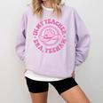 In My Teacher Era Yeehaw Pink Teacher Western Cowgirl Comfort Colors Sweatshirt Orchid