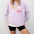 Teacher And Firefighter Wife Shirt Teacher Life Fire Wife Comfort Colors Sweatshirt Orchid
