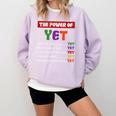 Teacher Growth Mindset Power Of Yet Comfort Colors Sweatshirt Orchid Teacher Growth Mindset Power Of Yet Comfort Colors Sweatshirt Orchid