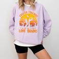 Teacher Halloween All English Teachers Love Brains Comfort Colors Sweatshirt Orchid Teacher Halloween All English Teachers Love Brains Comfort Colors Sweatshirt Orchid
