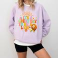 Teacher Life Back To School It's A Great A Day To Be A Lion Comfort Colors Sweatshirt Orchid Teacher Life Back To School It's A Great A Day To Be A Lion Comfort Colors Sweatshirt Orchid
