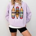 Teacher Life Teach Love Inspire Pencils Inspirational Women Comfort Colors Sweatshirt Orchid Teacher Life Teach Love Inspire Pencils Inspirational Women Comfort Colors Sweatshirt Orchid