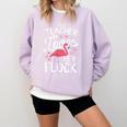 This Teacher Loves Her Flock Flamingo Teacher Class Comfort Colors Sweatshirt Orchid This Teacher Loves Her Flock Flamingo Teacher Class Comfort Colors Sweatshirt Orchid