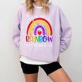 Teacher You Are a Rainbow Of Possibilities Funny Comfort Colors Sweatshirt Orchid