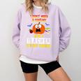 Being a Teacher Is Scary Enough Halloween Comfort Colors Sweatshirt Orchid Being a Teacher Is Scary Enough Halloween Comfort Colors Sweatshirt Orchid