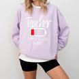 Teacher Summer Recharge Required Last Day School Women Comfort Colors Sweatshirt Orchid Teacher Summer Recharge Required Last Day School Women Comfort Colors Sweatshirt Orchid