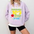 My Teacher Survived 100 Days Of Me Comfort Colors Sweatshirt Orchid My Teacher Survived 100 Days Of Me Comfort Colors Sweatshirt Orchid