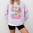 Teacher I Will Read Book On Boat Kids Women Bookworm Comfort Colors Sweatshirt Orchid Teacher I Will Read Book On Boat Kids Women Bookworm Comfort Colors Sweatshirt Orchid