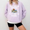 Teachers Red Ribbon Week Say No To Drugs Say Yes To Books Comfort Colors Sweatshirt Orchid