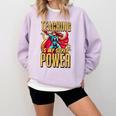 Teaching Is My Super Power Superhero Teacher Comfort Colors Sweatshirt Orchid Teaching Is My Super Power Superhero Teacher Comfort Colors Sweatshirt Orchid