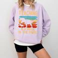 Teaching Is a Walk In Park Dinosaur Teacher Comfort Colors Sweatshirt Orchid Teaching Is a Walk In Park Dinosaur Teacher Comfort Colors Sweatshirt Orchid