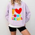 Teens Graduation I Heart My Teachers I Love My Teachers Comfort Colors Sweatshirt Orchid Teens Graduation I Heart My Teachers I Love My Teachers Comfort Colors Sweatshirt Orchid