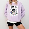 Test Day Stressed Cat Teacher Student Kids Testing Day Comfort Colors Sweatshirt Orchid Test Day Stressed Cat Teacher Student Kids Testing Day Comfort Colors Sweatshirt Orchid