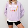 Testing Testing 123 Cute Math Teacher Student Test Day Men Women Girls Kids Comfort Colors Sweatshirt Orchid Testing Testing 123 Cute Math Teacher Student Test Day Men Women Girls Kids Comfort Colors Sweatshirt Orchid