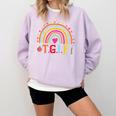 TGIF Teacher Appreciation Alphabet Thank God It's Friday For Men Women Girls Kids Comfort Colors Sweatshirt Orchid TGIF Teacher Appreciation Alphabet Thank God It's Friday For Men Women Girls Kids Comfort Colors Sweatshirt Orchid