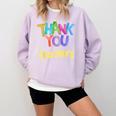 Thank You Teacher Appreciation Graduation Men Women Girls Kids Comfort Colors Sweatshirt Orchid Thank You Teacher Appreciation Graduation Men Women Girls Kids Comfort Colors Sweatshirt Orchid