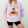 Thankful Math Turkey Teacher Happy Thanksgiving Comfort Colors Sweatshirt Orchid Thankful Math Turkey Teacher Happy Thanksgiving Comfort Colors Sweatshirt Orchid