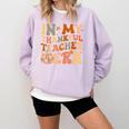 In My Thankful Teacher Era Cute Groovy Thanksgiving Teacher Comfort Colors Sweatshirt Orchid