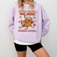 Thanksgiving Grammar Thankful English Teacher Fall Turkey Comfort Colors Sweatshirt Orchid