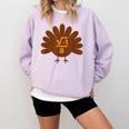 Thanksgiving Math Teacher Math Symbol Men Women Girls Kids Comfort Colors Sweatshirt Orchid