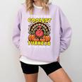 Thanksgiving I Teach Coolest Turkeys Teacher Fall Women Men Comfort Colors Sweatshirt Orchid