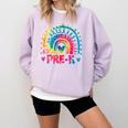 Tie Dye Prek Teacher Rainbow Preschool Back To School Girl Comfort Colors Sweatshirt Orchid Tie Dye Prek Teacher Rainbow Preschool Back To School Girl Comfort Colors Sweatshirt Orchid