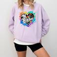 TK Teacher Transitional Kindergarten Heart Back To School Comfort Colors Sweatshirt Orchid TK Teacher Transitional Kindergarten Heart Back To School Comfort Colors Sweatshirt Orchid