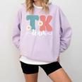 TK Team Back To School Teachers Students Team TK Comfort Colors Sweatshirt Orchid