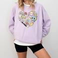 TK Vibes Back To School TK Kid Girl TK Team TK Teacher Women Comfort Colors Sweatshirt Orchid TK Vibes Back To School TK Kid Girl TK Team TK Teacher Women Comfort Colors Sweatshirt Orchid