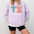 TK Vibes Back To School Teachers Students TK Team Comfort Colors Sweatshirt Orchid