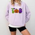 TOD Itinerant Teacher Of The Deaf Halloween ASL Interpreters Comfort Colors Sweatshirt Orchid TOD Itinerant Teacher Of The Deaf Halloween ASL Interpreters Comfort Colors Sweatshirt Orchid