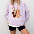 History Teacher Love Autumn Fall Gnome For Teachers For Men Women Comfort Colors Sweatshirt Orchid