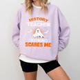 History Teacher School Shirt Halloween Educator Men Women Kids Comfort Colors Sweatshirt Orchid History Teacher School Shirt Halloween Educator Men Women Kids Comfort Colors Sweatshirt Orchid