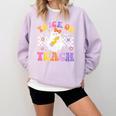 Trick Or Teach Groovy Halloween Teachers Comfort Colors Sweatshirt Orchid Trick Or Teach Groovy Halloween Teachers Comfort Colors Sweatshirt Orchid