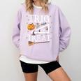 Trig Or Treat Shirt Halloween Math Teacher School College Men Women Kids Comfort Colors Sweatshirt Orchid