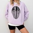 Trilobite Fossil Geology Teacher Student Geologist Comfort Colors Sweatshirt Orchid