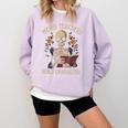 Weird Teachers Build Character Skeleton Book Halloween Women Comfort Colors Sweatshirt Orchid Weird Teachers Build Character Skeleton Book Halloween Women Comfort Colors Sweatshirt Orchid